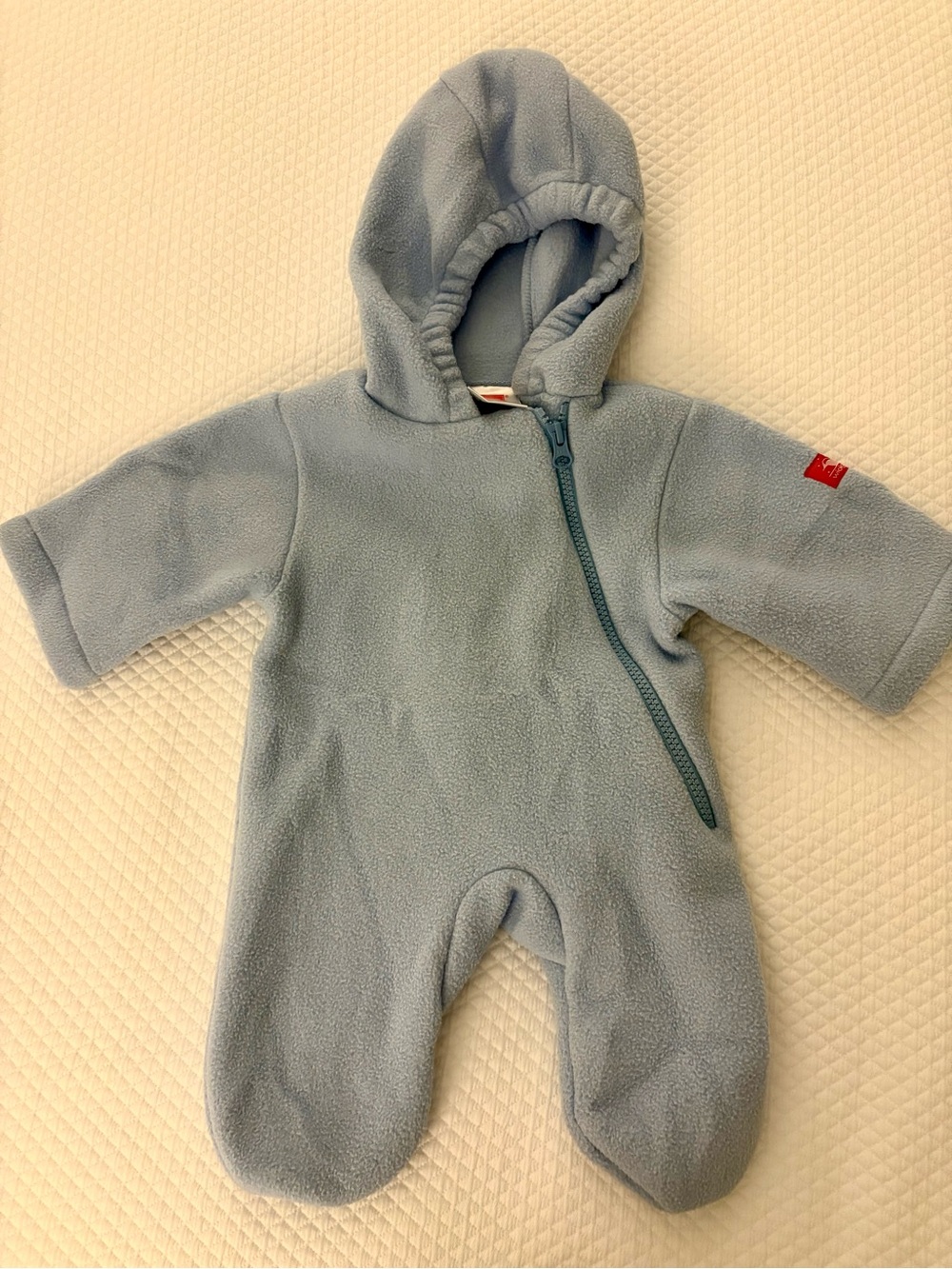 Widgeon newborn zip-up fleece onesie
